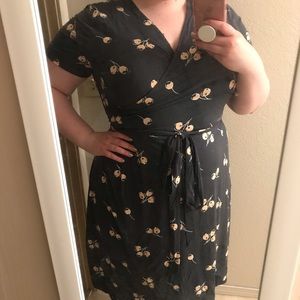 NWT Loft Cherry Knit Wrap Dress